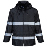 Iona Lightweight Waterproof Jacket with Reflective Strips EN343 Class 3