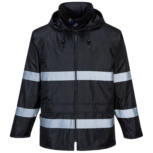 Iona Lightweight Waterproof Jacket with Reflective Strips EN343 Class 3