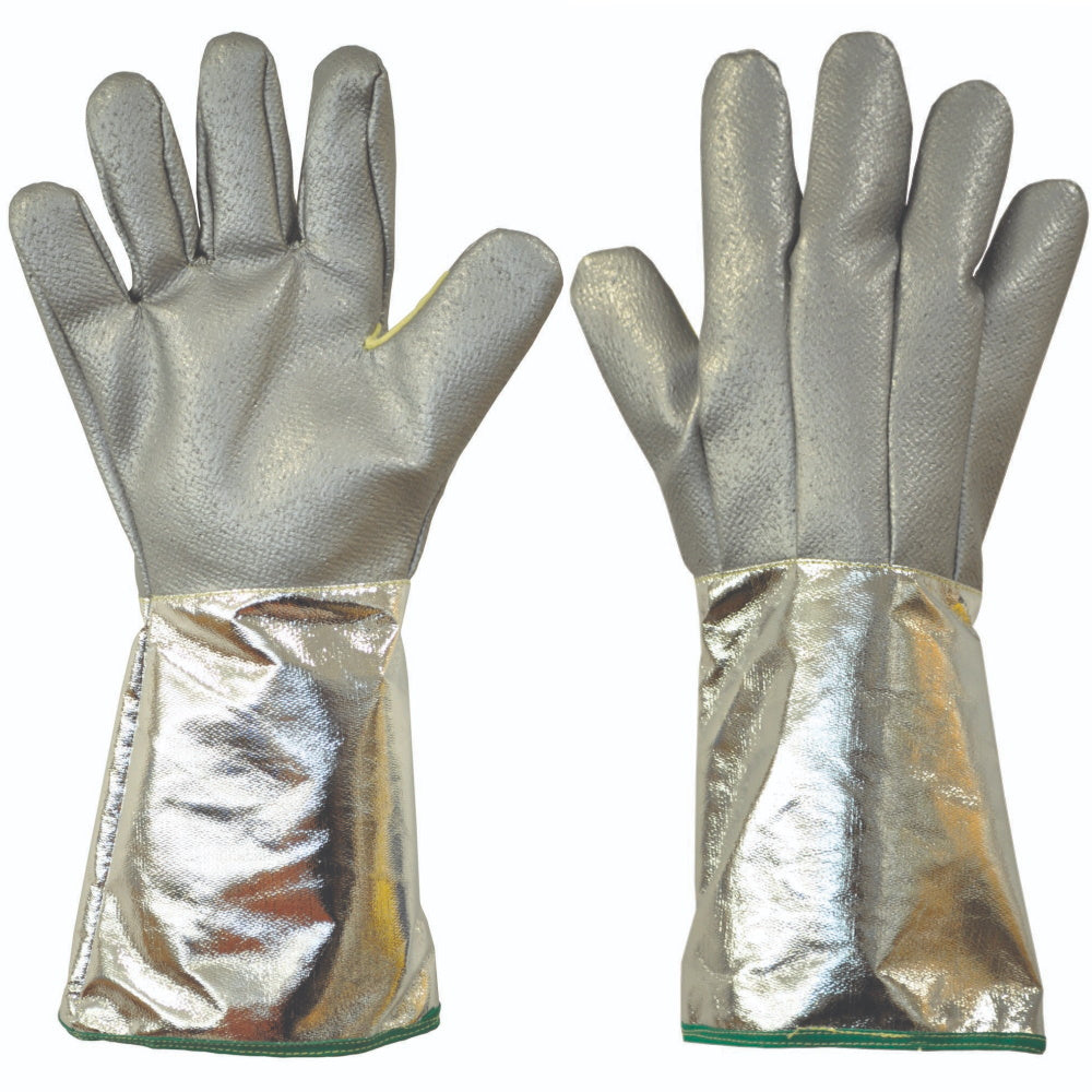 Polyco Foundry Heatbeater Glass Mitten 500°C Heat Resistant Level F Cut Protection