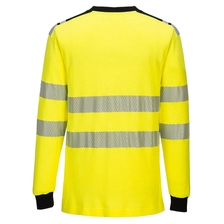 Portwest Flame Resistant Hi Vis T-Shirt Long Sleeve Arc Protection