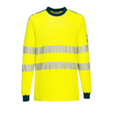 Portwest Flame Resistant Hi Vis T-Shirt Long Sleeve Arc Protection