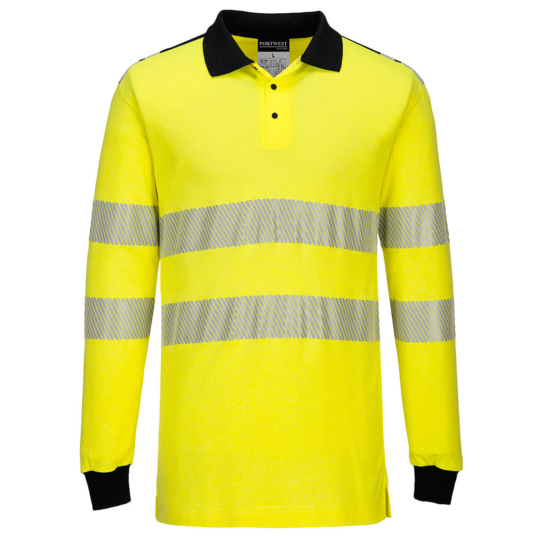 Portwest Flame Resistant Arc Hi Vis Polo Shirt Long Sleeve Modaflame