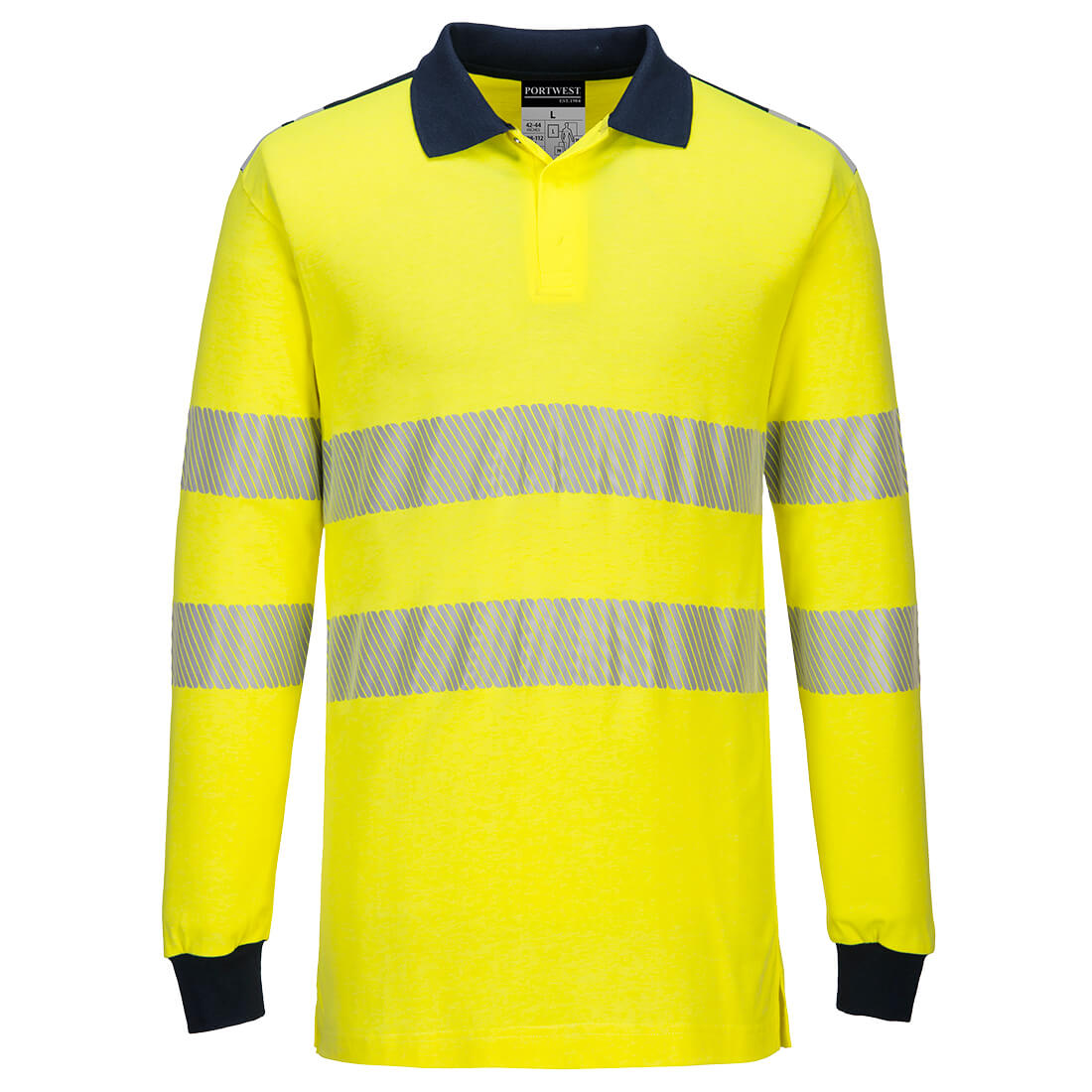 Portwest Flame Resistant Arc Hi Vis Polo Shirt Long Sleeve Modaflame