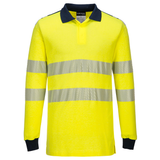 Portwest Flame Resistant Arc Hi Vis Polo Shirt Long Sleeve Modaflame