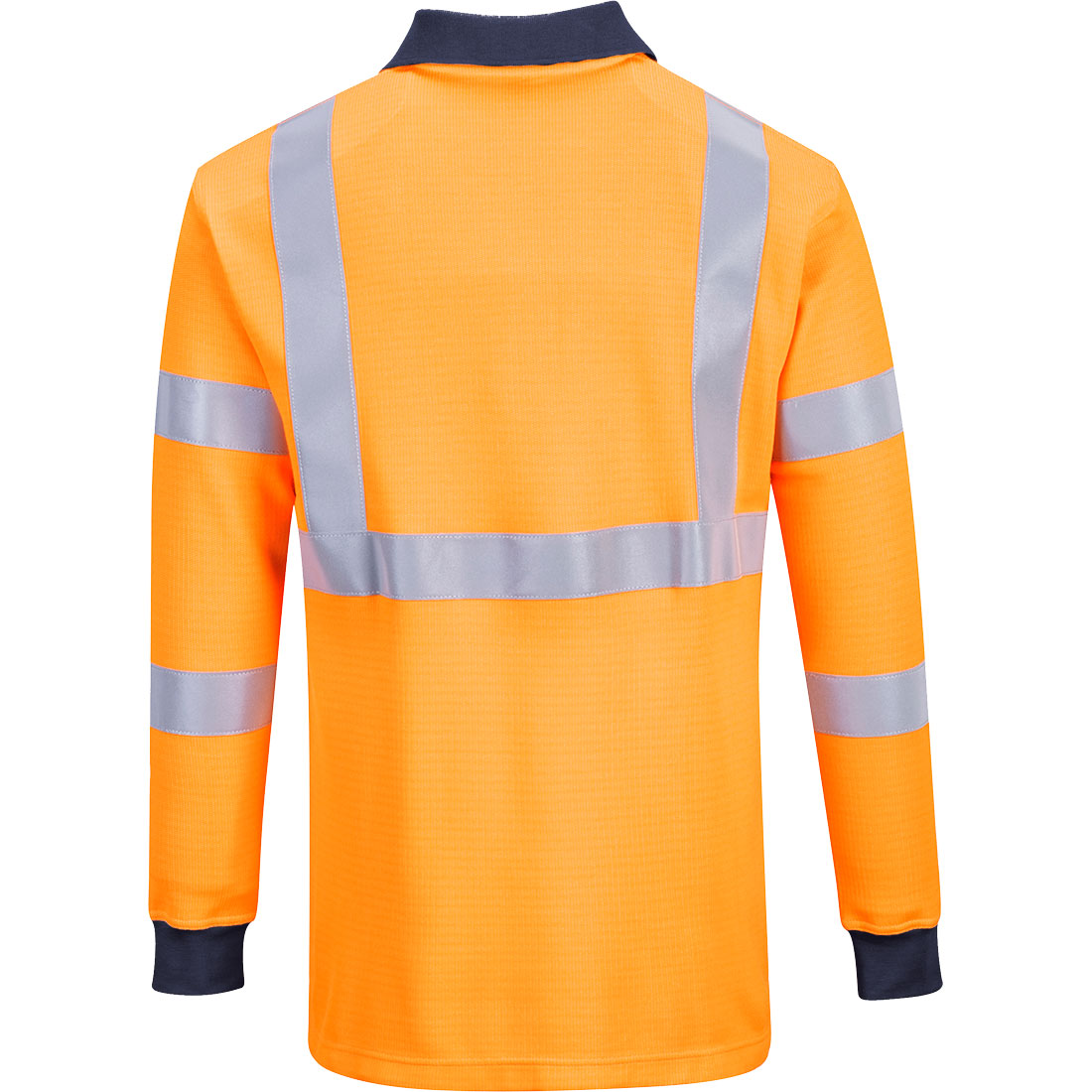 Portwest FR76 Flame Resistant Polo Shirt Hi Vis Orange Arc Protection