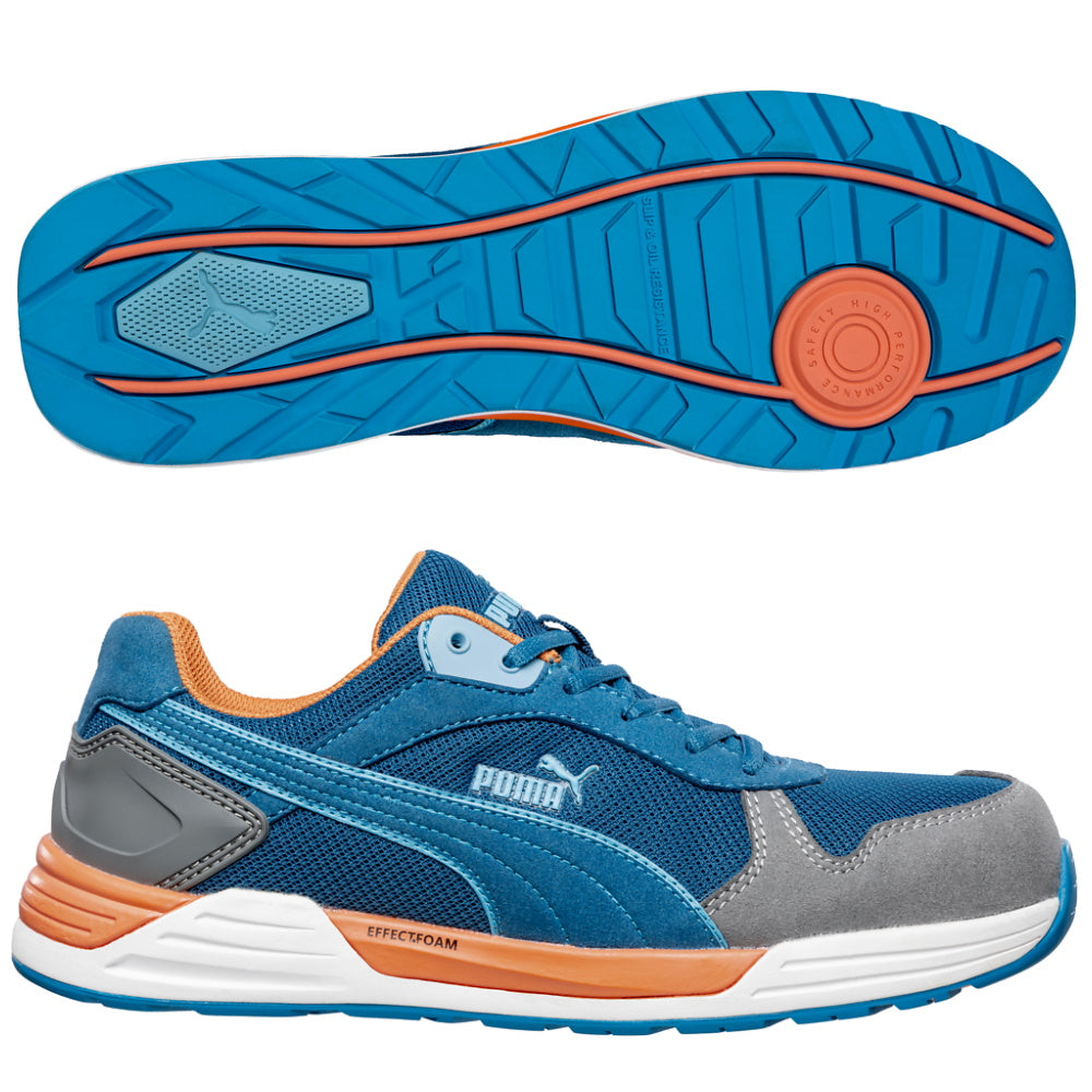 PUMA Safety FRONTSIDE Low S1P ESD Safety Trainer Blue Metal Free