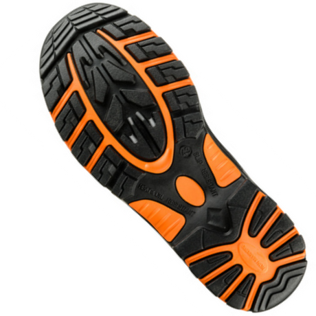 Buckbootz Hi-Vis Safety Boots S7 Waterproof Cordura Black Orange