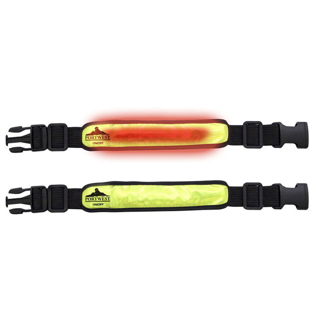 LED Light Up Flashing Reflective Arm Band 40 x 3.5 cm