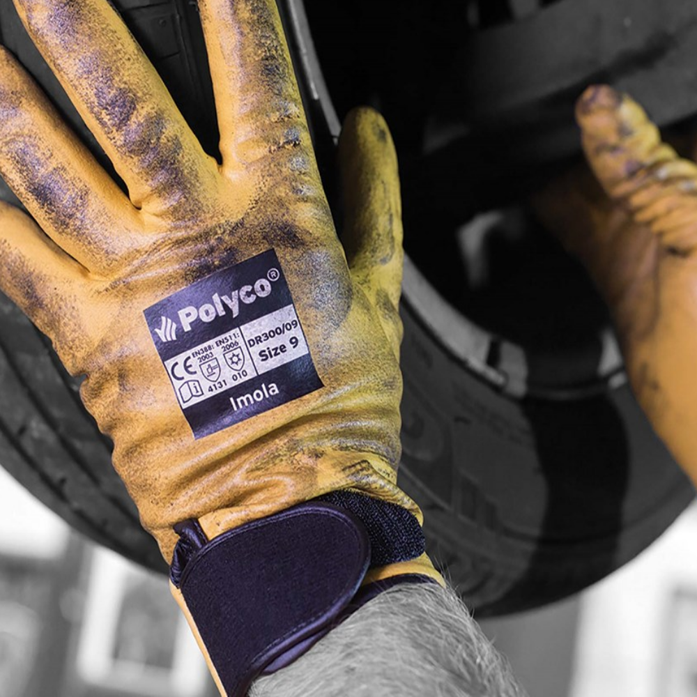 Polyco Imola Drivers Gloves Microfoam Nitrile Coated Work Gloves