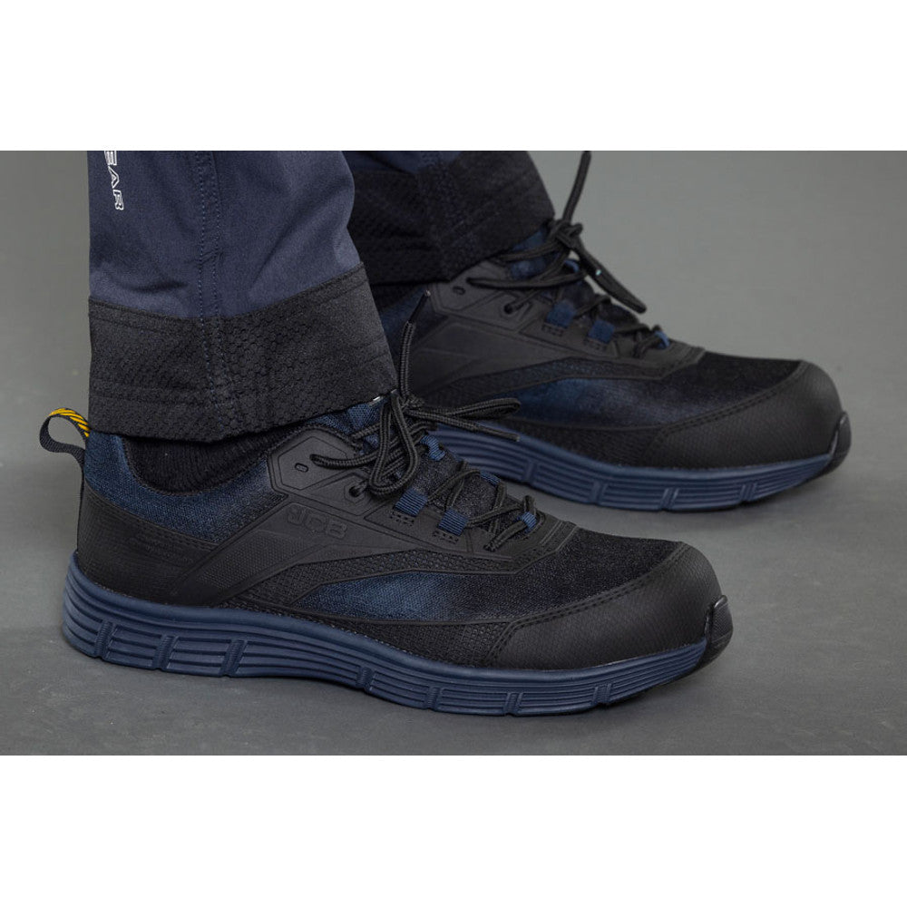 JCB Cagelow Safety Trainer Navy Black Composite Toe Metal Free Work Shoe