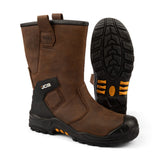 JCB Denstone Rigger Boot Metal-Free Waterproof Tan