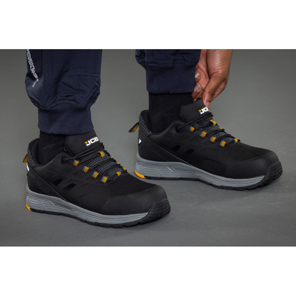 JCB Spark 2 Composite Safety Trainers Black S3S Metal-Free Work Trainers