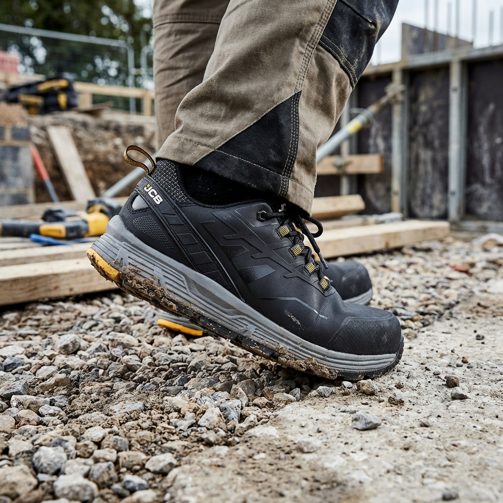 JCB Spark 2 Composite Safety Trainers Black S3S Metal-Free Work Trainers