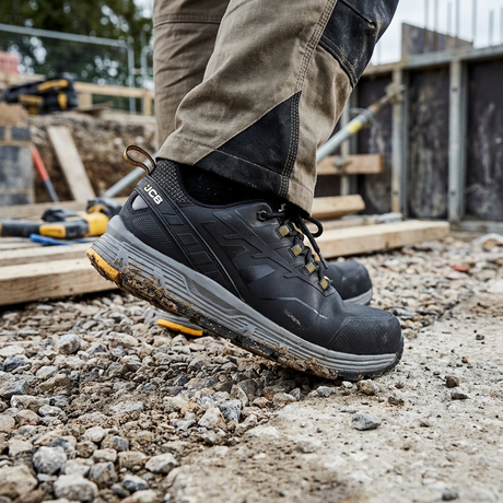 JCB Spark 2 Composite Safety Trainers Black S3S Metal-Free Work Trainers