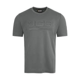 JCB Workwear T-Shirt Grey 3D Embossed Logo Unisex Work T-Shirt