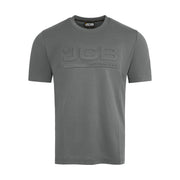 JCB Workwear T-Shirt Grey 3D Embossed Logo Unisex Work T-Shirt
