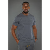 JCB Workwear T-Shirt Grey 3D Embossed Logo Unisex Work T-Shirt