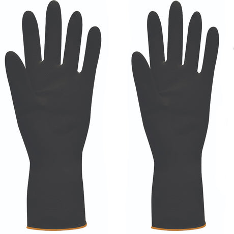 Polyco JET Chemical Resistant Gauntlets 31cm Natural Rubber Heavy Duty Gloves