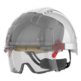 JSP EVO VISTAlens Safety Helmet Vented White with Smoke Eyeshield