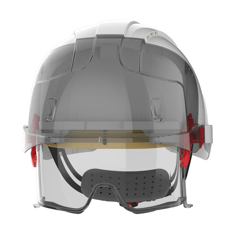 JSP EVO VISTAlens Safety Helmet Vented White with Smoke Eyeshield