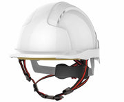 JSP EVOLite® Skyworker™ Micro Peak Vented White Helmet - Wheel Ratchet