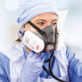 JSP Force8 Half Mask Respirator Twin Cartridge (Mask Only)