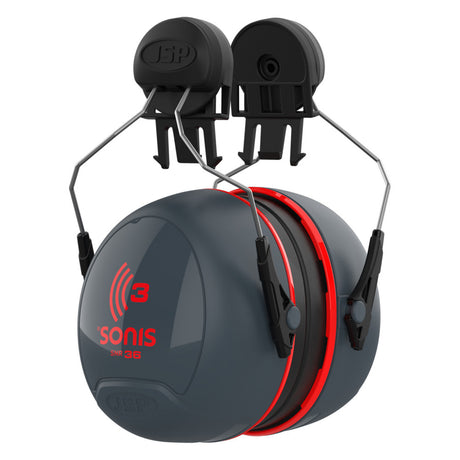 JSP Sonis 3 Helmet Mounted Ear Defenders 36dB SNR