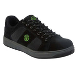 Apache Black Suede Cupsole Safety Trainer Steel Toe S1P SRA