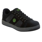 Apache Black Suede Cupsole Safety Trainer Steel Toe S1P SRA