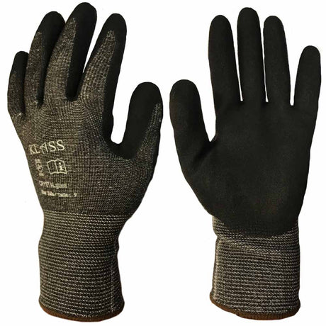 Klass Crystal Cut Resistant Gloves Level C Foam Latex Grip