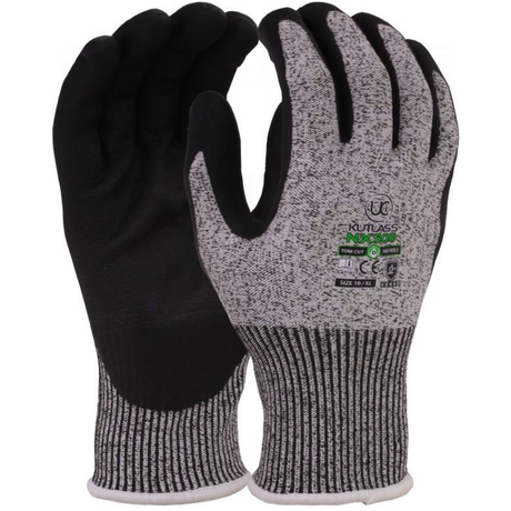 Ultimate UCI Kutlass NX-500 Nitrile Palm Cut Level D Work Gloves