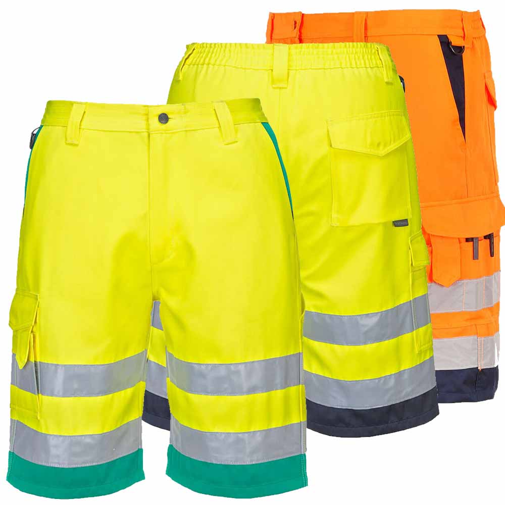 Lightweight Poly/Cotton 190g Hi Vis Work Shorts