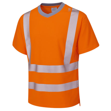 Leo Workwear Hi Vis T-Shirt Railway ISO 20471 Class 2 or Yellow