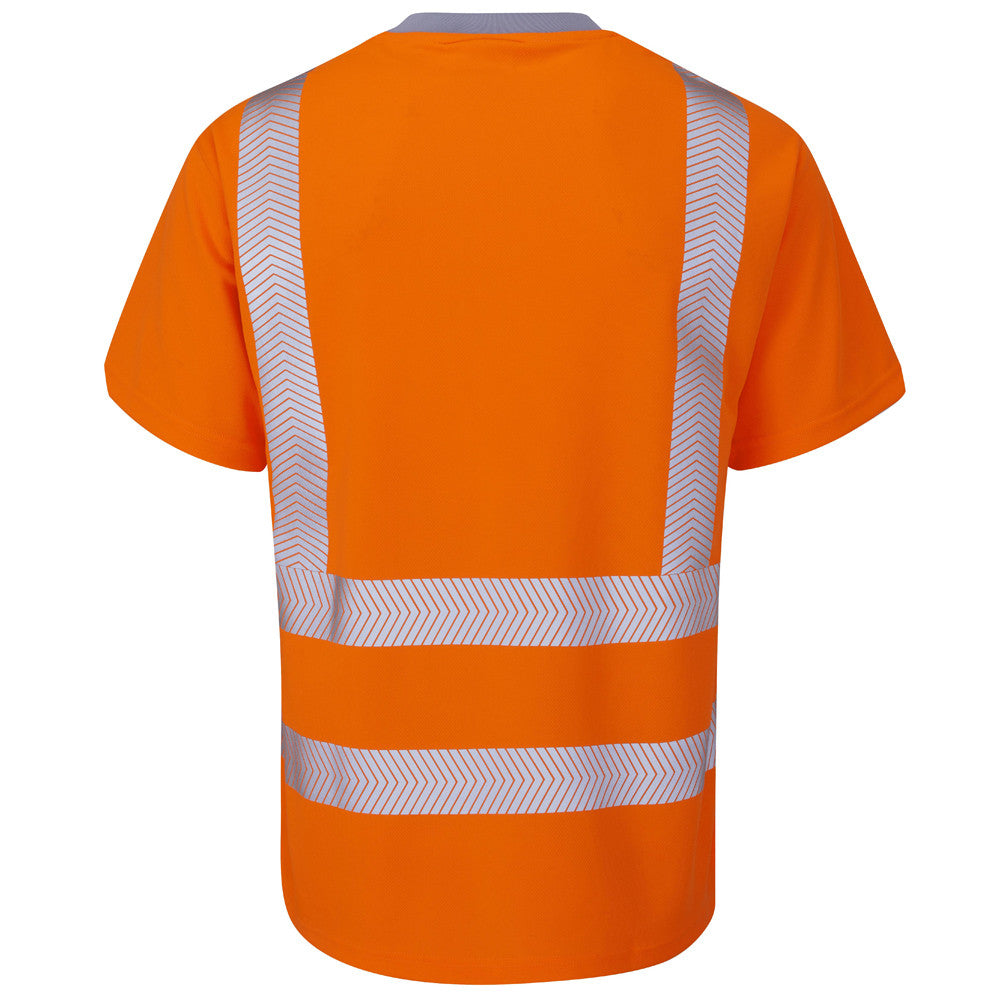 Leo Workwear Hi Vis T-Shirt Railway ISO 20471 Class 2 or Yellow