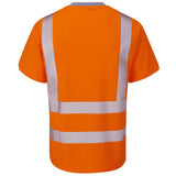 Leo Workwear Hi Vis T-Shirt Railway ISO 20471 Class 2 or Yellow