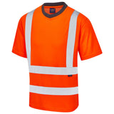 Leo Workwear Newport Hi-Vis T-Shirt Orange or Yellow Class 2