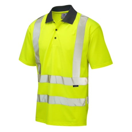 Leo Workwear Hi Vis Polo Shirt Orange or Yellow Class 2