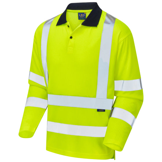 leo-p05-swimbridge-long-sleeve-hi-vis-polo