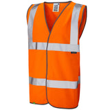 Leo Tarka Hi Vis Waistcoat Class 2 EcoViz Orange or Yellow