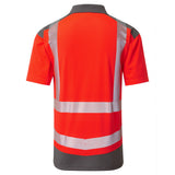 Leo Workwear Hi Vis Polo Shirt ISO 20471 Class 2 Red