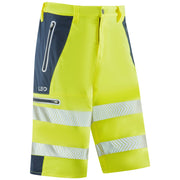 Leo Workwear Hi Vis Shorts ISO 20471 Class 1 Yellow