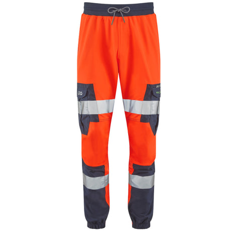 Leo Workwear Hi Vis Stretch Trousers ISO 20471 Orange
