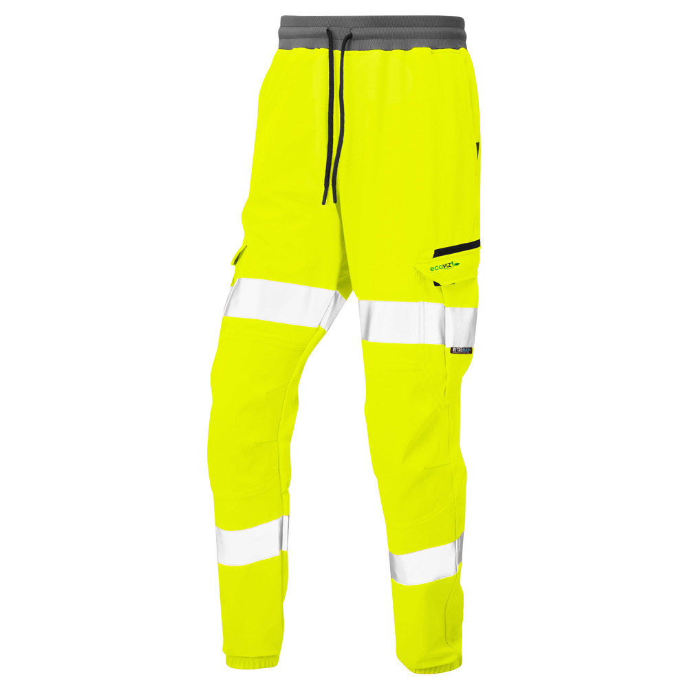 Leo Workwear Hi Vis Stretch Trousers Yellow ISO 20471