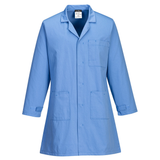 light blue lab coat