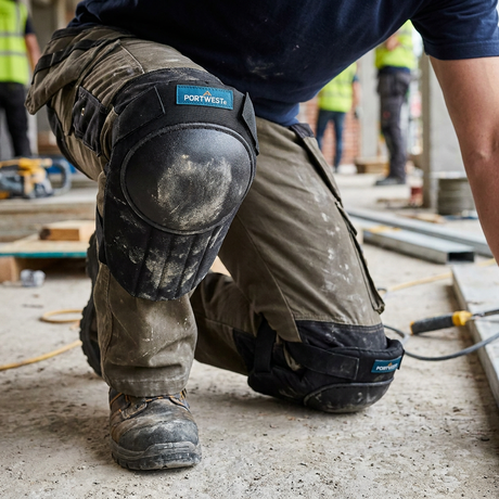 Portwest Lightweight Knee Pads Strap-On EVA Foam