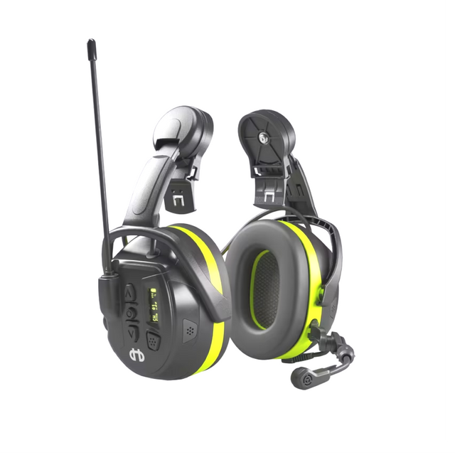 LOCAL 446 Helmet Mount Two-Way Communication Ear Muffs