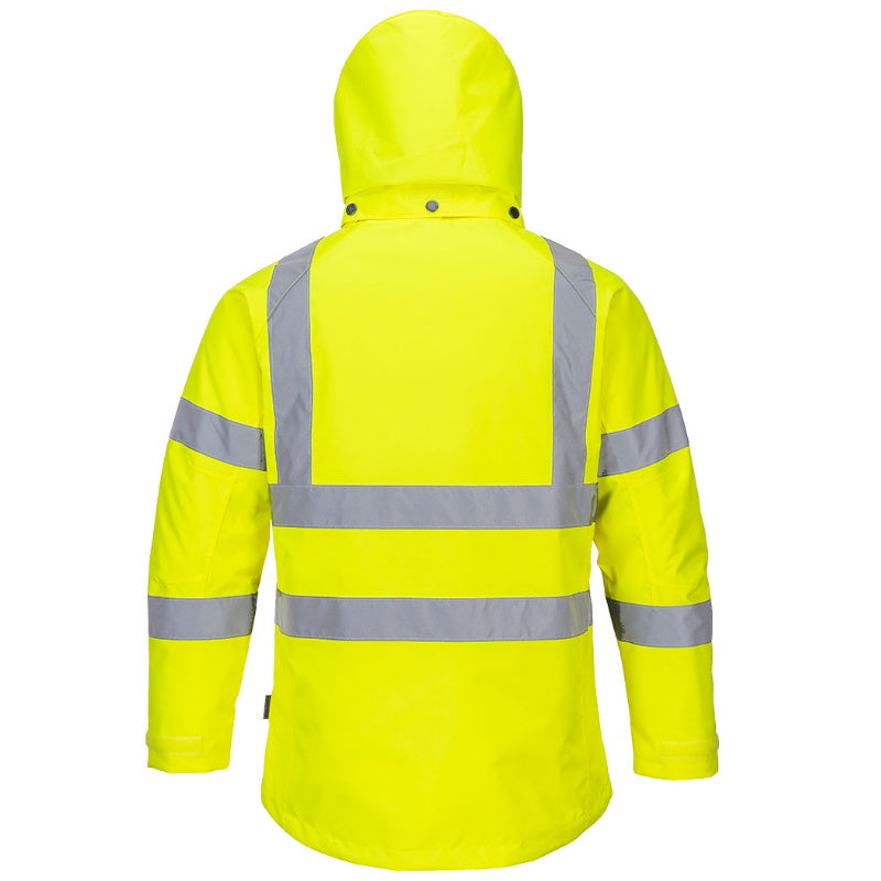 Portwest LW74 Hi Vis Womens Winter Jacket Yellow Waterproof Cold Protection