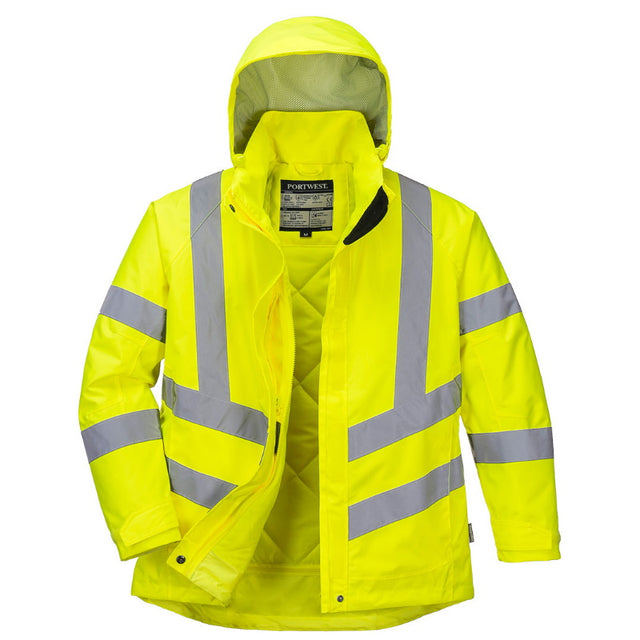 Womens Hi-Vis Winter Jacket Yellow