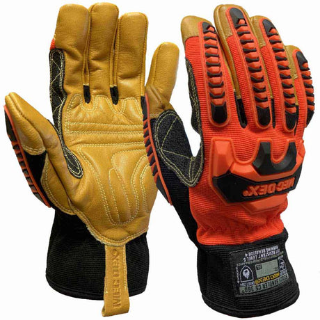 MecDex Rough Handler Pro C5 Cut 5 Heat Resistant Hi-Vis Work Gloves