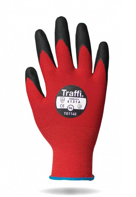 Traffi TG1140 Nitrile Foam Gloves Cut Level A